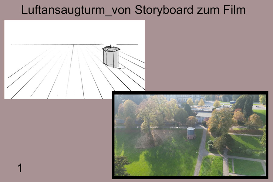 Luftsaugturm-Storyboard zum Film