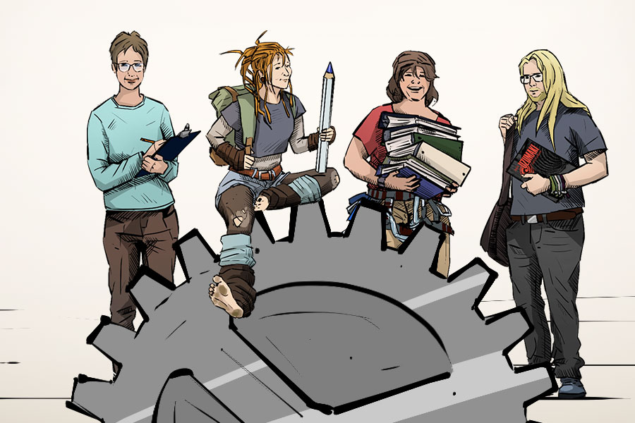 Comic Figuren der MMC - als Projektmanagement 
