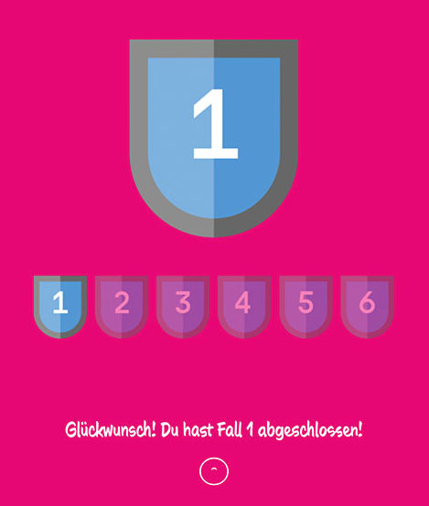 Screenshot aus dem WBT-Gamification der Telekom